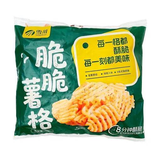 雪川冷冻薯格1kg*9包商用