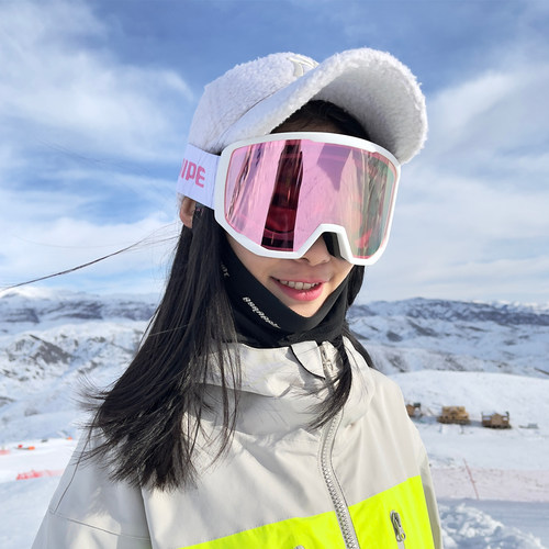 专业滑雪眼镜雪怡派成人双层防雾