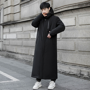 进口鹅绒羽绒服男加长款过膝25年冬季新款大码加厚极寒户外外套男