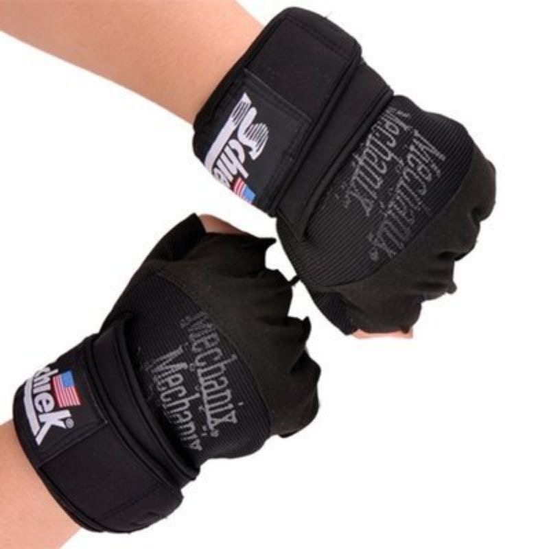 卡特SCHIEK JAYCUTLER护腕健身训练骑行运动真皮半指手套增抓握力