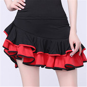 广场舞裙子夏季 2023广场舞服装 短裙半身裙新款 拉丁舞练习裙跳舞裙