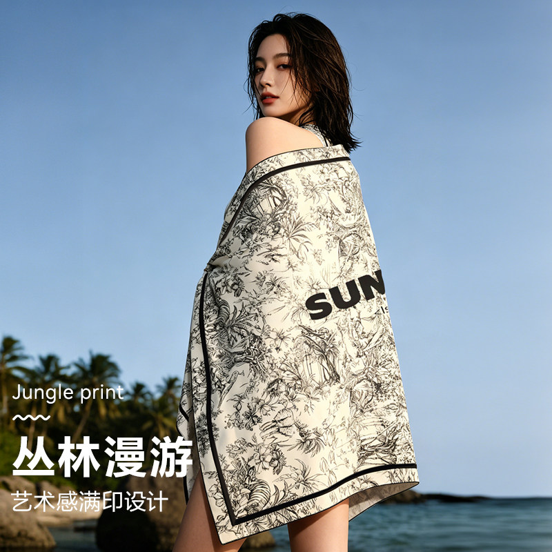 沙滩巾速干浴巾男女超大游泳专用