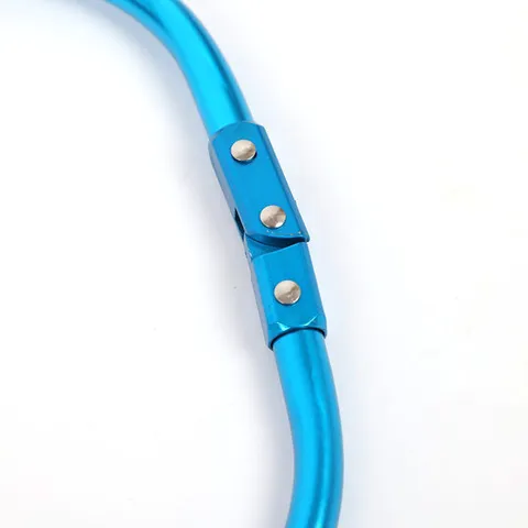 加厚网头渔具抄网头铝合金三角便捷8mm实心接头涂胶折叠网兜