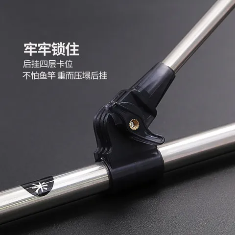 渔具地插架杆不锈钢配件炮台钓椅箱支架垂弦台钓鱼竿万向伸缩