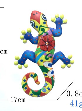 亚马逊铁艺壁虎家居壁挂五金工艺品挂件装饰品金属制品可加工定制