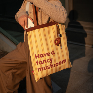 帆布包手提包包环保袋子便携单肩包上班通勤购物上课上学大容量