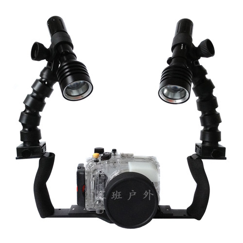 Sony RX100 M3防水壳RX100 M2潜水壳+双D10U摄影补光灯 优惠套装