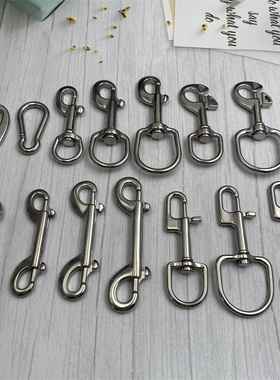 潜水316不锈钢旋转钩象拔SPG用 单头钩双头钩 侧挂背飞挂钩日字扣