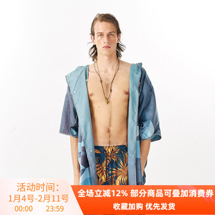 Wildkids三良分子沙滩毛巾衣斗篷吸水速干游泳浴巾海边换衣成人披