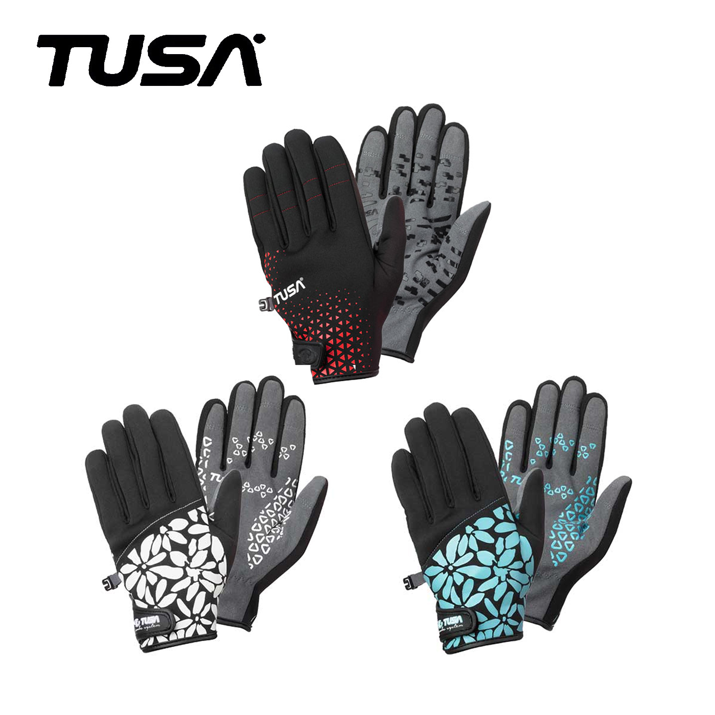 TUSA 1.5mm潜水手套男女薄款保暖防晒防刺防割伤成人游泳专业耐磨