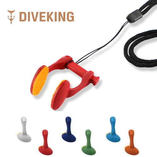 DIVEKING自由潜水专用鼻夹自由潜装备油性干性皮肤防滑含防丢绳
