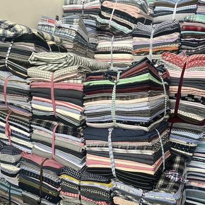 论斤全棉100大块零头布头格子