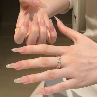 嬛嬛同款 手工穿戴甲X1气质轻奢渐变设计显白手指中短可拆卸纯欲