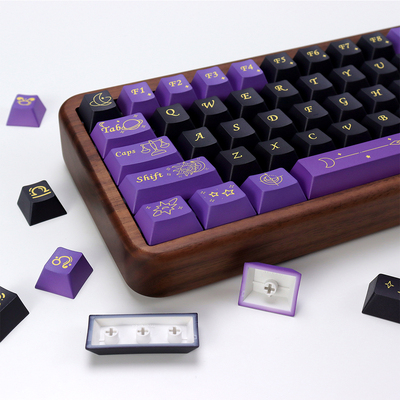 星尘序章键帽PBT五面热升华原厂高度机械键盘配列68 75 87 98 108