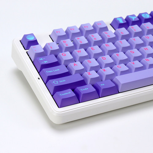 GMK Vaporwave蒸汽波键帽五面热升华原厂高度樱桃大全套机械键盘