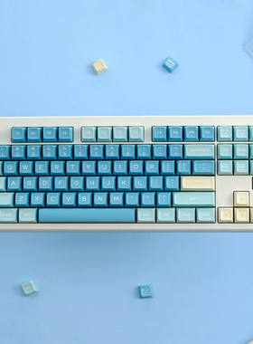 浅笑PBT二色键帽类SA高度海盐柠檬大全套双色注塑适配61/75/87/98