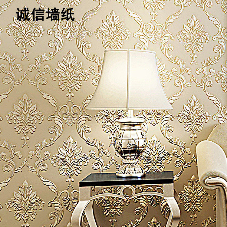 Environmental atmosphere European style Damascus 3D three-dimensional Nonwoven wallpaper a living room bedroom Background Wallpaper Luxuriousin the Decoration main material , Wallpaper , Non-woven wallpaper  category - from Buy2taobao.com to provide professional Taobao agent buy service