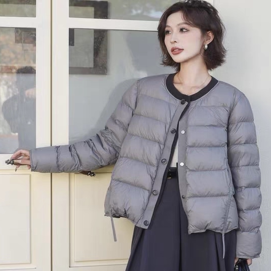 圆领洋气羽绒服小个子爆款外套女
