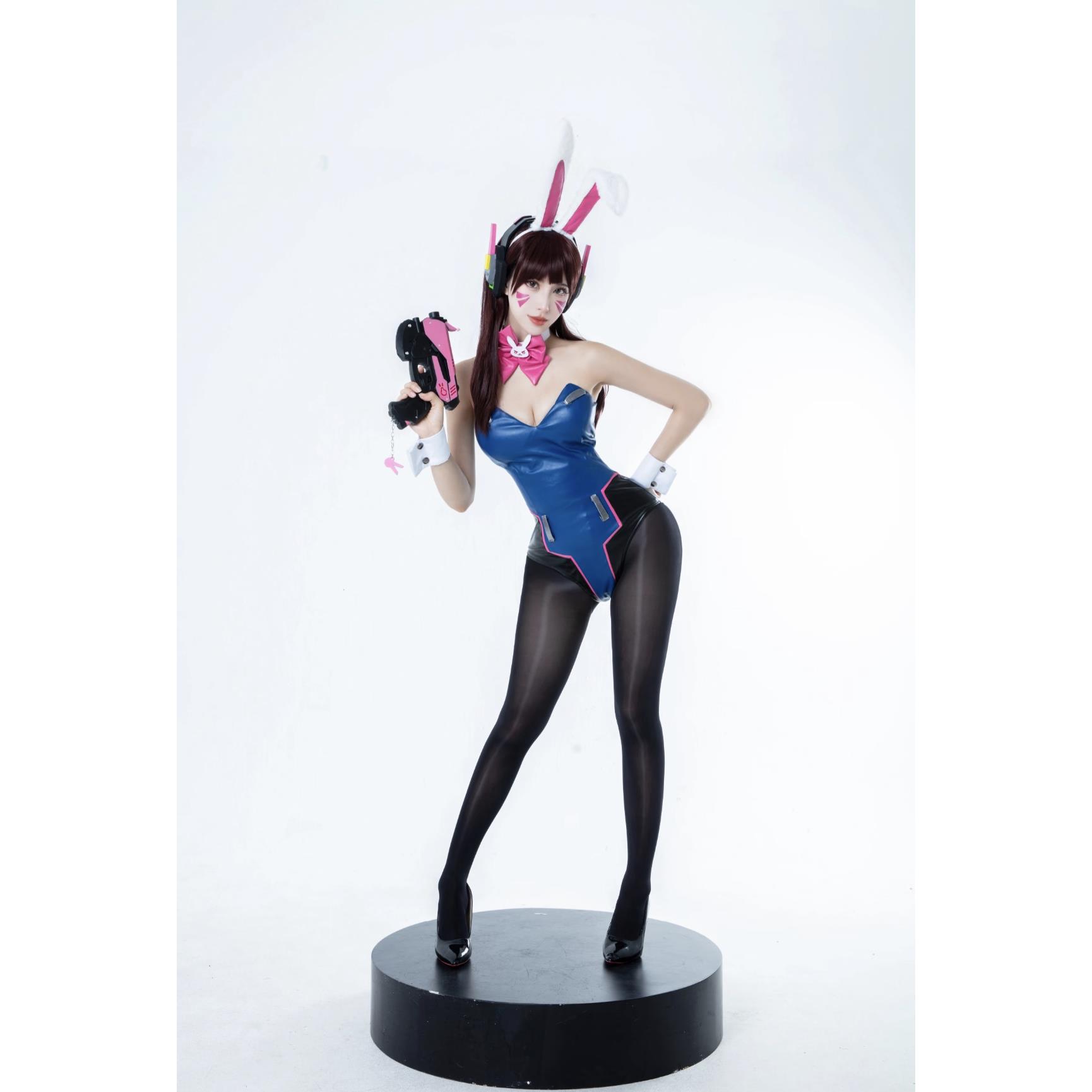 守望兔女郎宋哈娜COS先锋D.VA皮衣女dva同人动漫游戏装cos大码