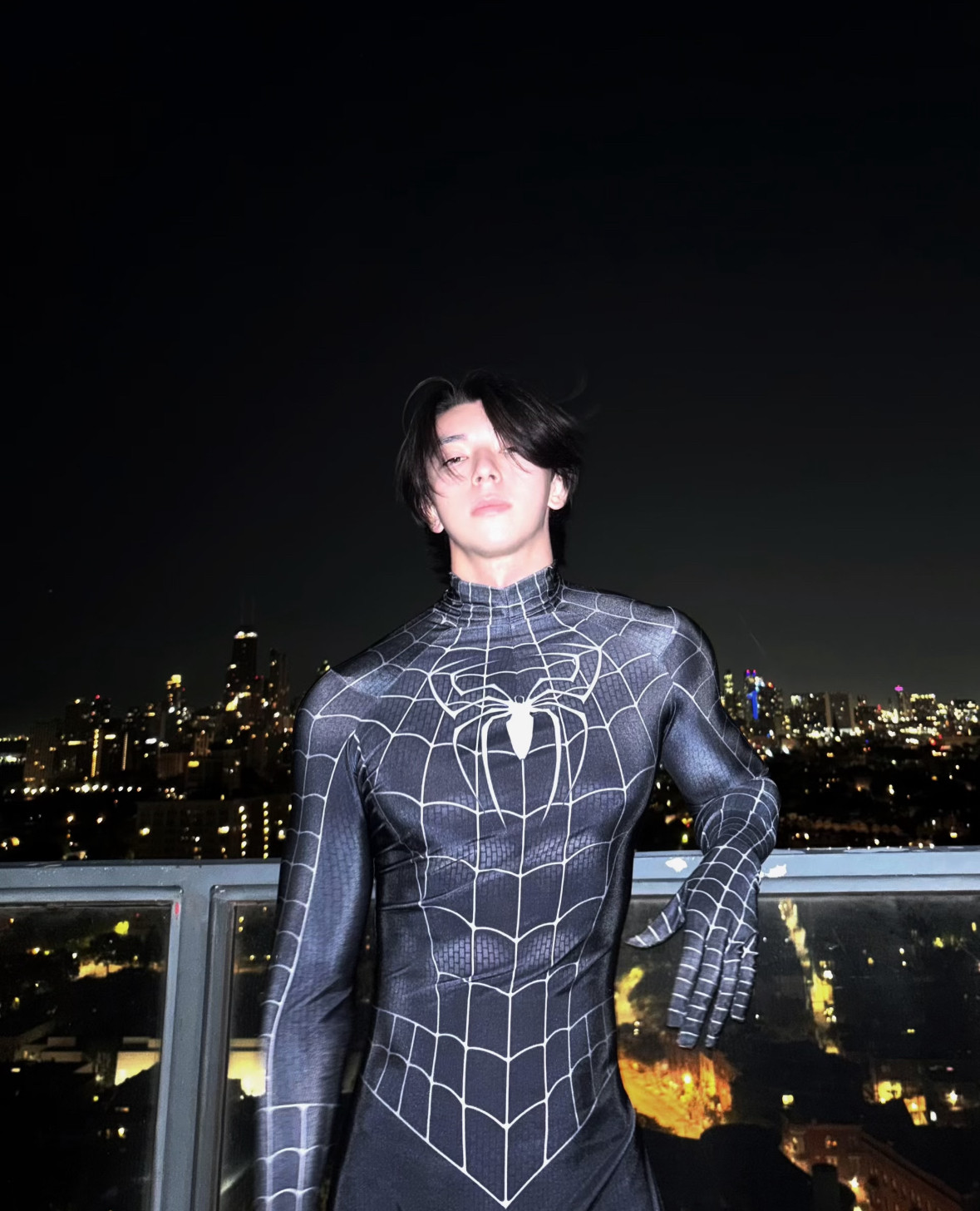 蜘蛛侠紧身衣儿童成人角色扮演派对演出连体衣变装cos服连身服