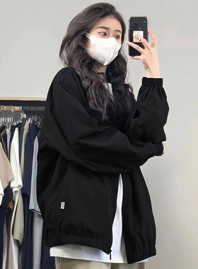 早秋日系盐缩风衣休闲薄款外套女