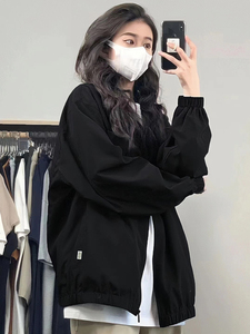 日系盐缩风衣休闲薄款秋季外套女装设计感小众夹克上衣潮2023新款