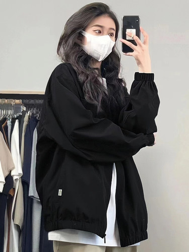 早秋日系盐缩风衣休闲薄款外套女
