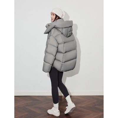 短款加厚鹅绒羽绒服女款宽松外套