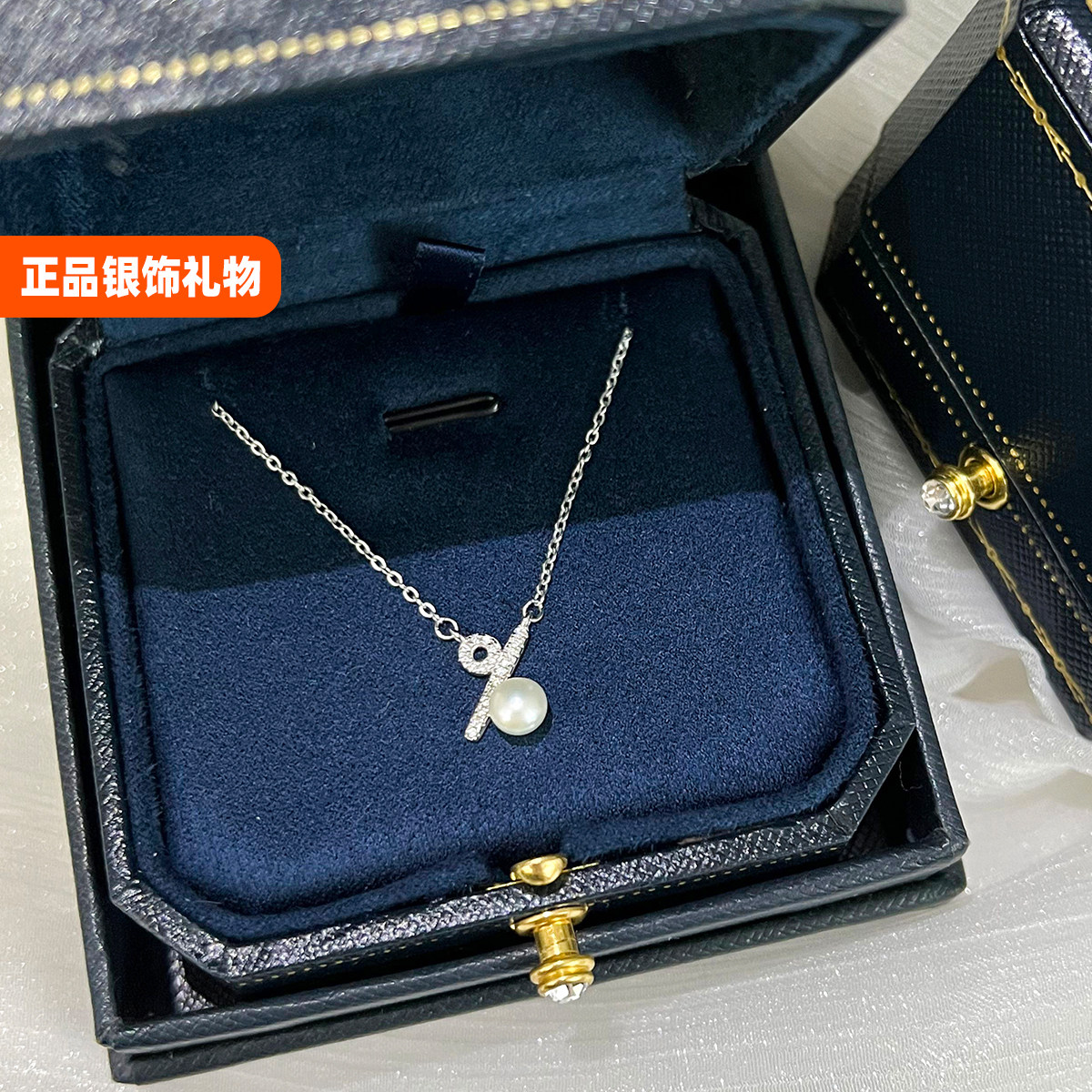 LJTY【百分号%】925纯银项链女小众精致珍珠锁骨高级感礼物不掉色图片