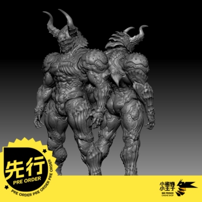 Romankey1/12鬼角可动人偶
