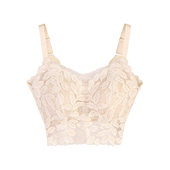 金枝玉叶蕾丝薄杯大胸花青素养护杯吊带DD5650 ASK