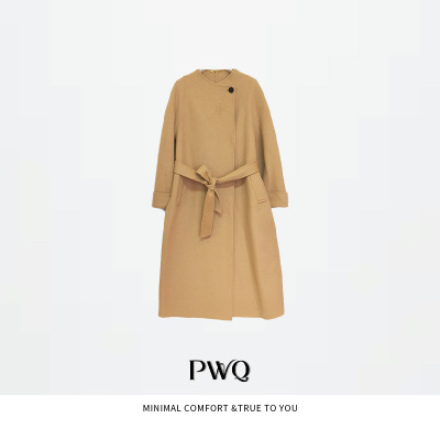 大衣羊绒外套圆领一粒扣MSLD-26011859-DD