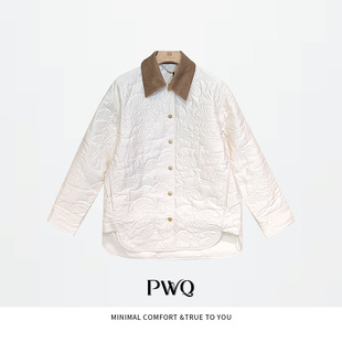 26012453 外套翻领长袖 单排暗扣棉服LY