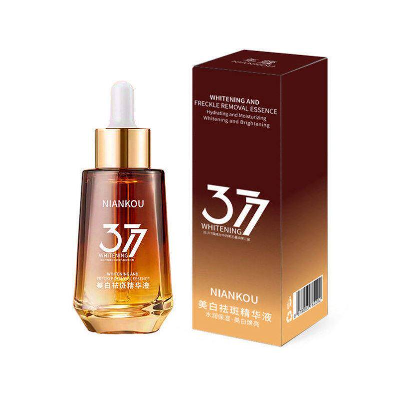 377美白祛斑精华液淡斑提亮去黄紧致抗皱补水分解黑色素淡化色斑
