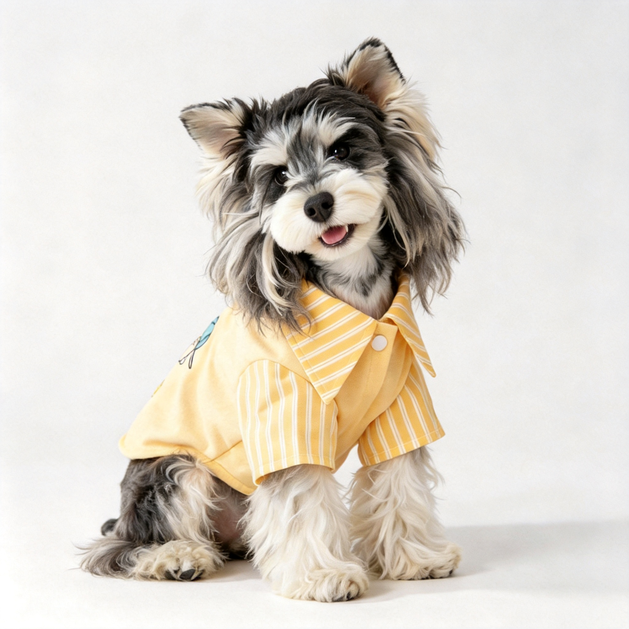 宠物猫咪狗狗衣服小型犬雪纳瑞比熊泰迪博美衬衣T恤春夏薄款衬衫