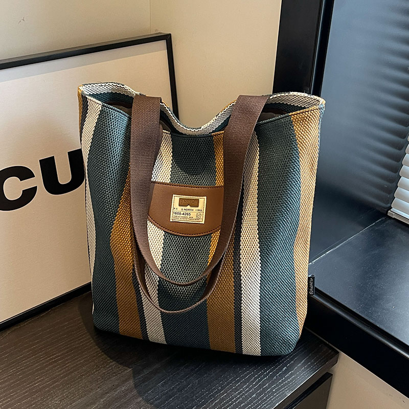 好质量条纹水桶托特包