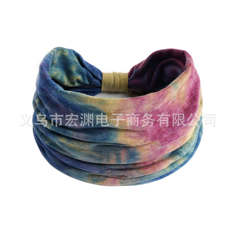 欧美宽边发带加宽18厘米瑜伽运动头套压发头巾遮白发洗脸发箍包头
