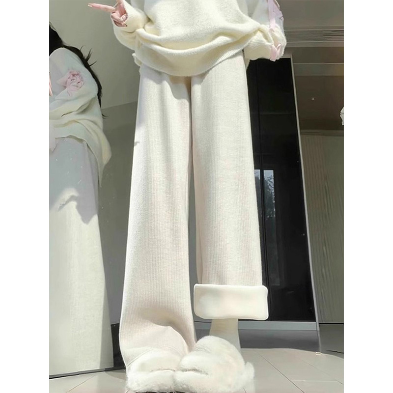 高质量女童加绒直筒裤阔腿裤休闲