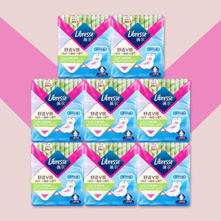 Libresse薇尔卫生巾舒适V感极薄棉柔285mm加长日用精品装包邮