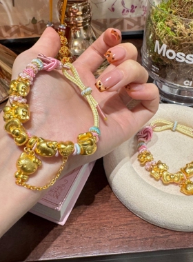 送女友hellokitt手链五个可爱猫