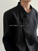 设计感双盘扣中山装 VERY 外套 立领新中式 垫肩西装 FEWEST 时髦短款