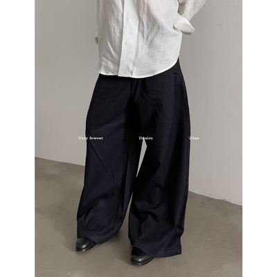 天丝棉柔软舒适立体裁剪阔腿裤