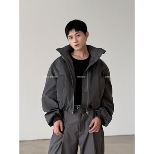 高领羽绒服男女款 高级感宽松短款 廓形90白鸭绒外套 FEWEST VERY