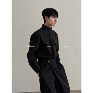 衬衫 VERY 微阔极简通勤百搭长袖 知识分子 高级感立领衬衣 FEWEST