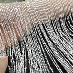 黑白色尖晶石2mm小珠切面隔珠流苏手串项链diy半宝石串珠配饰条珠