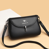 帝豪袋鼠真皮小包2025新款 女士手提包时尚 牛皮女单肩包潮流斜挎包