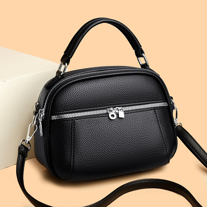 真皮女包2025新款大容量单肩斜挎包高级感软皮女士包包中年妈妈包