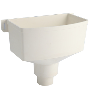 公元PVC排水管配件方雨水斗下水落水管方形漏斗外墙落水斗接水斗