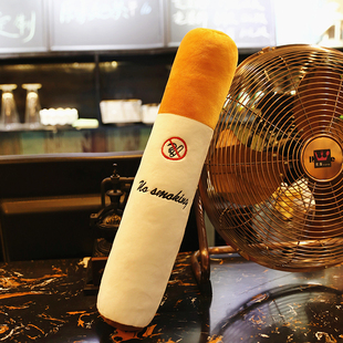 可爱卡通烟抱枕香菸烟头戒烟睡觉长抱枕大号抱枕公仔生日礼物男女