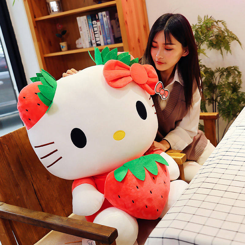 헬로키티 인형 헬로키티 인형 헬로KT 고양이 인형 어린이 봉제 장난감 여성용 생일 선물